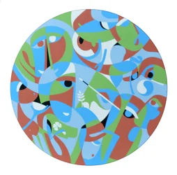 体験、2001（ボード上のアクリル）